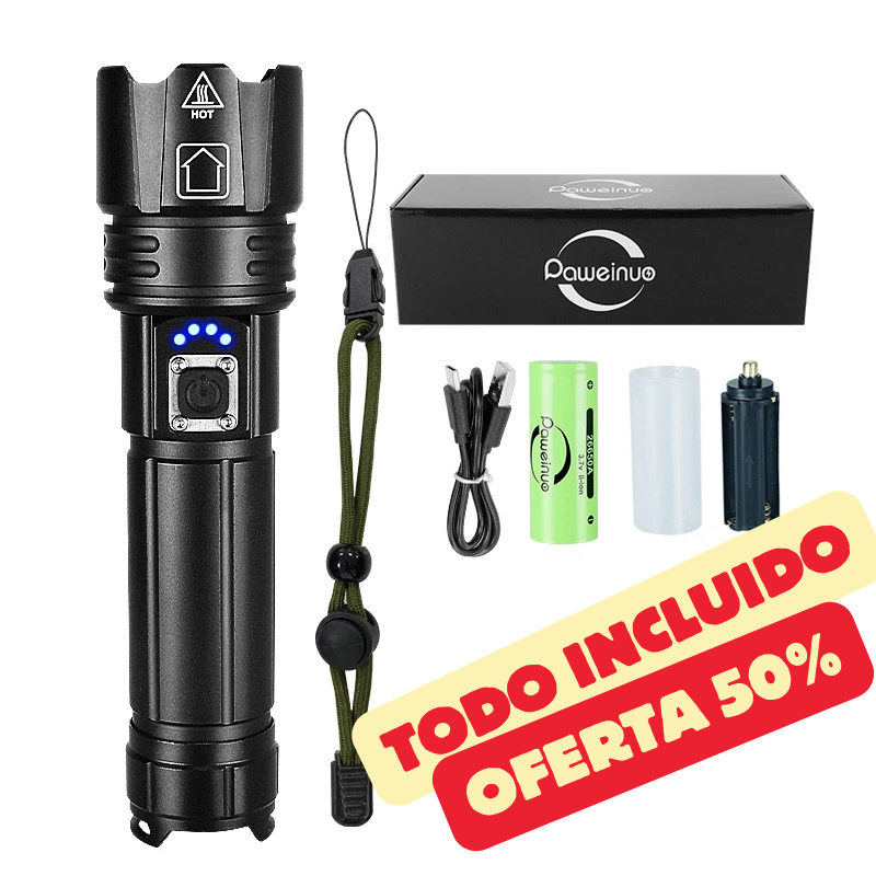 Kit Completo Linterna Táctica Laser - Titan PRO900™